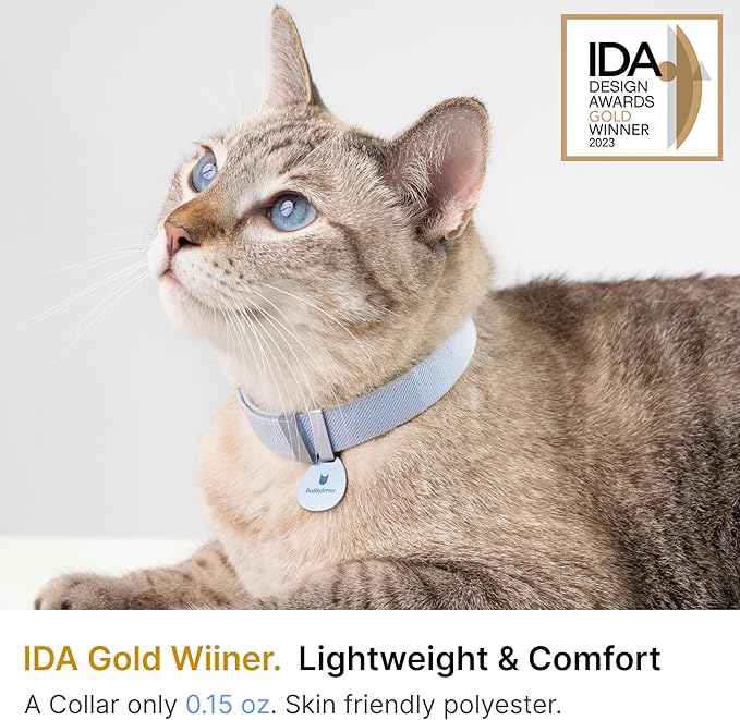 Safety Cat Collar Pro - U.S. IDA Gold Awarding Design, Elastic Quick Release Cat Collar with Buckle Non Breakaway - Lightweight for Kitten All Small Large Cats (Alpine Green, M 7.9-15.7")