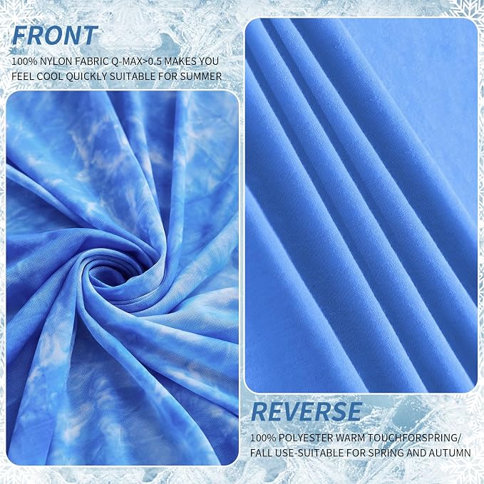 Guohaoi Cooling Blanket for Hot Sleepers and Night Sweats 50"x70" Twin Size | Arc-Chill Q-Max >0.5 Cool Fiber,100% Oeko-Tex Certified Lightweight Summer Blanket for Travel/Outdoor Ultra Cold Breathable