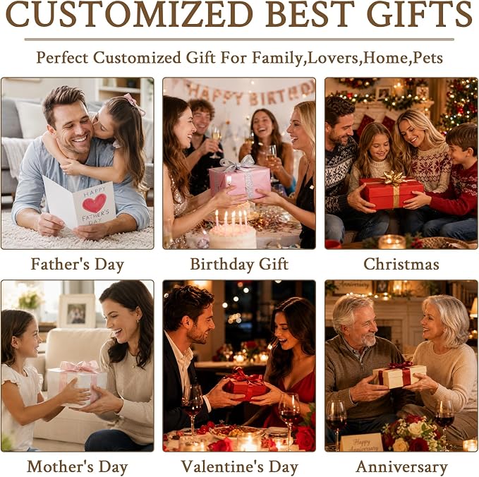 Fathers Day Birthday Gift for Dad Custom Blanket with 1 Photo & Text, Personalized Blankets with Picture to My Dad, HD Printing Customized Flannel Throw Blanket Gifts for Best Daddy Grandpa Ever