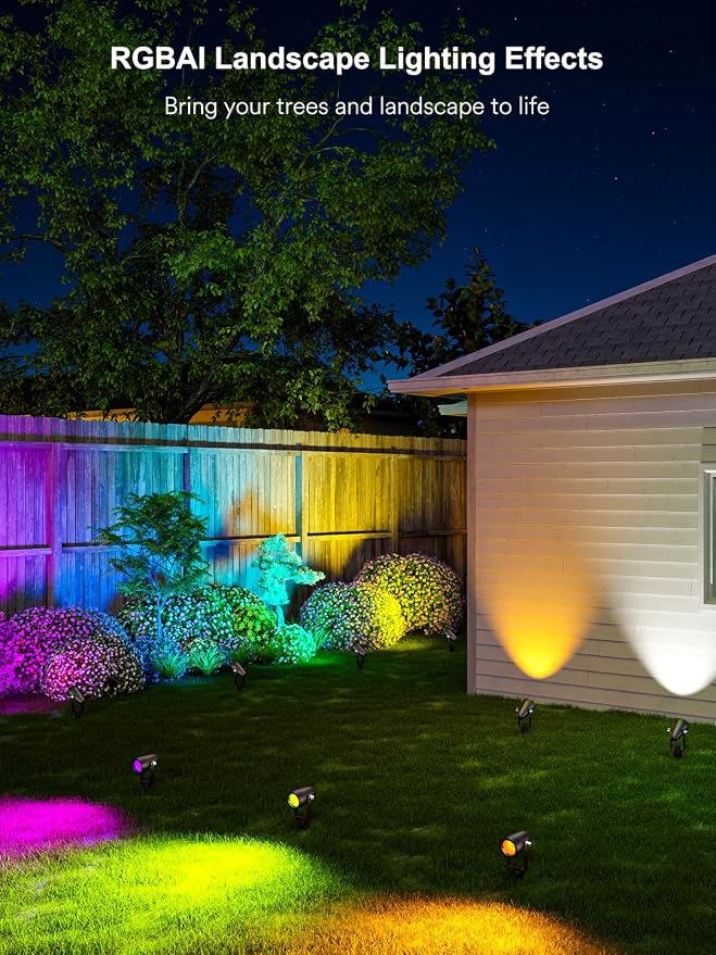 smart Outdoor spotlights | smart voice control