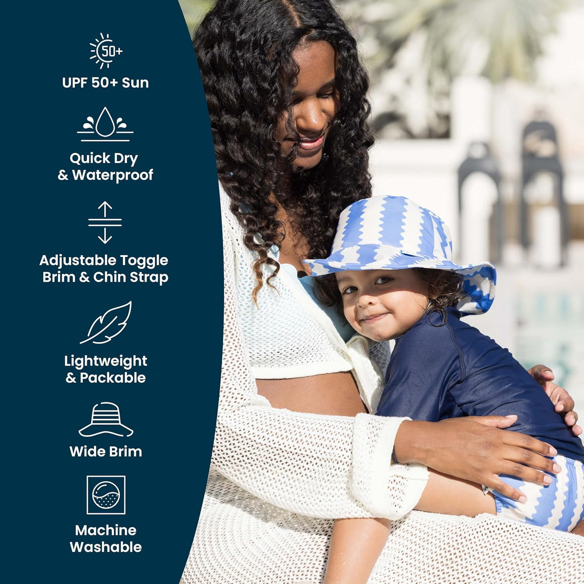 Tiny Twinkle Baby & Toddler Sun Hat - Adjustable UPF 50+ Bucket Hat for Infants & Kids | Lightweight Quick-Dry Design