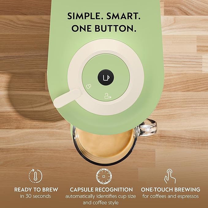 Nespresso Limited-Edition Vertuo Pop+ Coffee and Espresso Maker by Breville, Pistachio