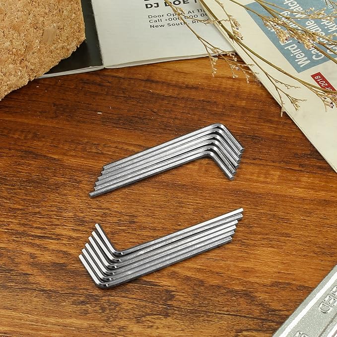 Piutouyar 1.5mm Hex Key Wrench, 20pc Allen Key Set, L-Shaped & Straight Wrenches for Bike, Furniture Repair