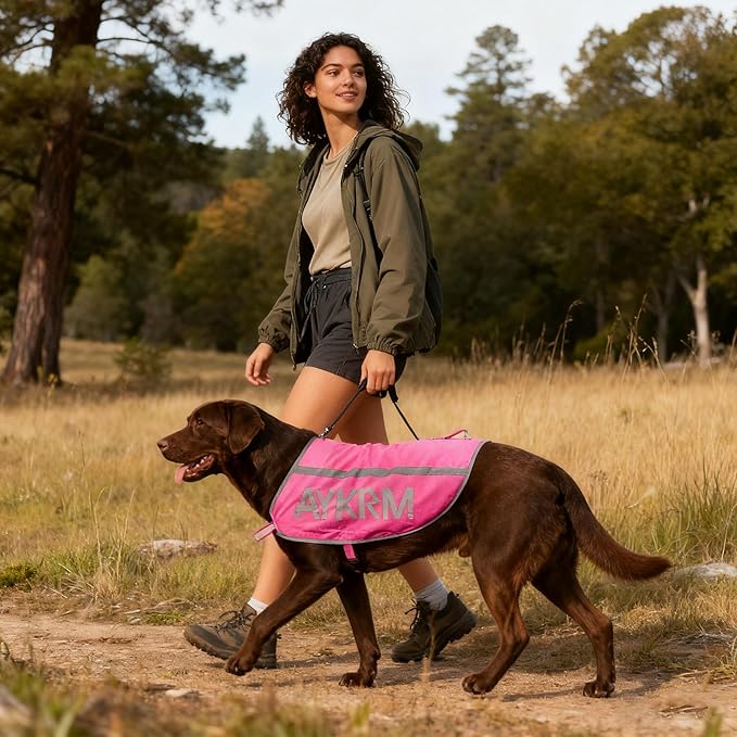 Pink Reflective Dog Vest for XSmall Breeds,High Visibility Dog Safety Vest Harness with Removable Bell Keep Safe from Hunting, Training & Cars Accidents