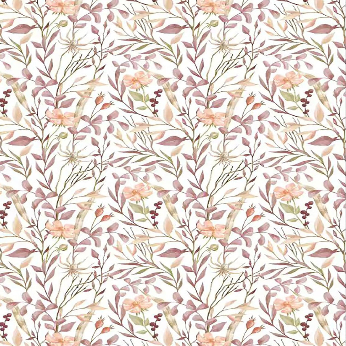 Floral Linen Texture Tablecloth, 60 x 60 Inch, Watercolor Print | Stain & Spill Resistant, Wrinkle Resistant, Reinforced Hem Stitching, Washable Polyester, Fade Resistant Print