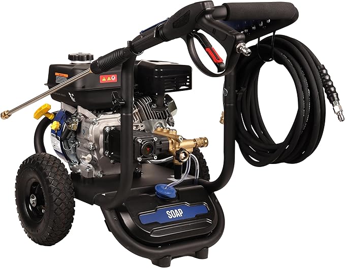 Westinghouse WPX3600 Gas Pressure Washer, 3600 PSI and 2.7 GPM, Onboard Soap Tank, Spray Gun and Wand, 5 Nozzle Set, for Cars/Fences/Driveways/Homes/Patios/Furniture