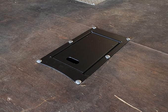 Camco Recessed Motorcycle Wheel Chock - Accommodates Most tire Sizes - Constructed of Powder-Coated Steel (66101)
