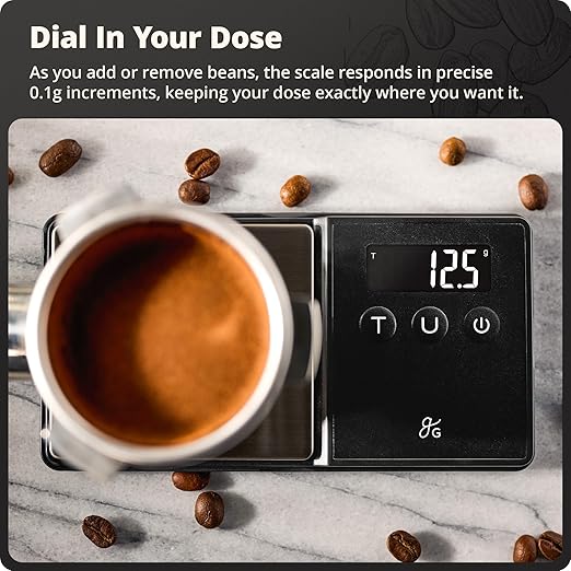 Greater Goods Digital Espresso and Coffee Scale - 750 x 0.1g, Mini Scale with 6 Units of Measurement