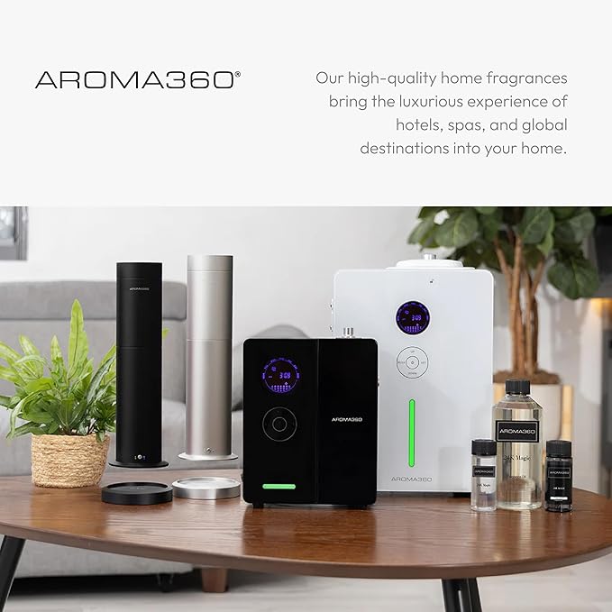 Aroma360 - Dream On Fragrance Oil Blend | Hotel Inspired for Luxury Essential Oil Diffusers | Aromatherapy Scent Diffuser Oil | Serene White Tea, Healing Aloe Vera, and Warm Earthy Cedar. - 120ML