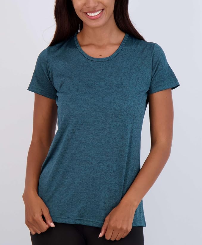 5 Pack Women's Dry Fit Short Sleeve Athletic Gym Workout Running Tops | Available in Plus Size, Exercise, Sports, Fitness, Quick Dry, Cooling, Moisture Wicking, Loose Basic Tees, Yoga, Pilates