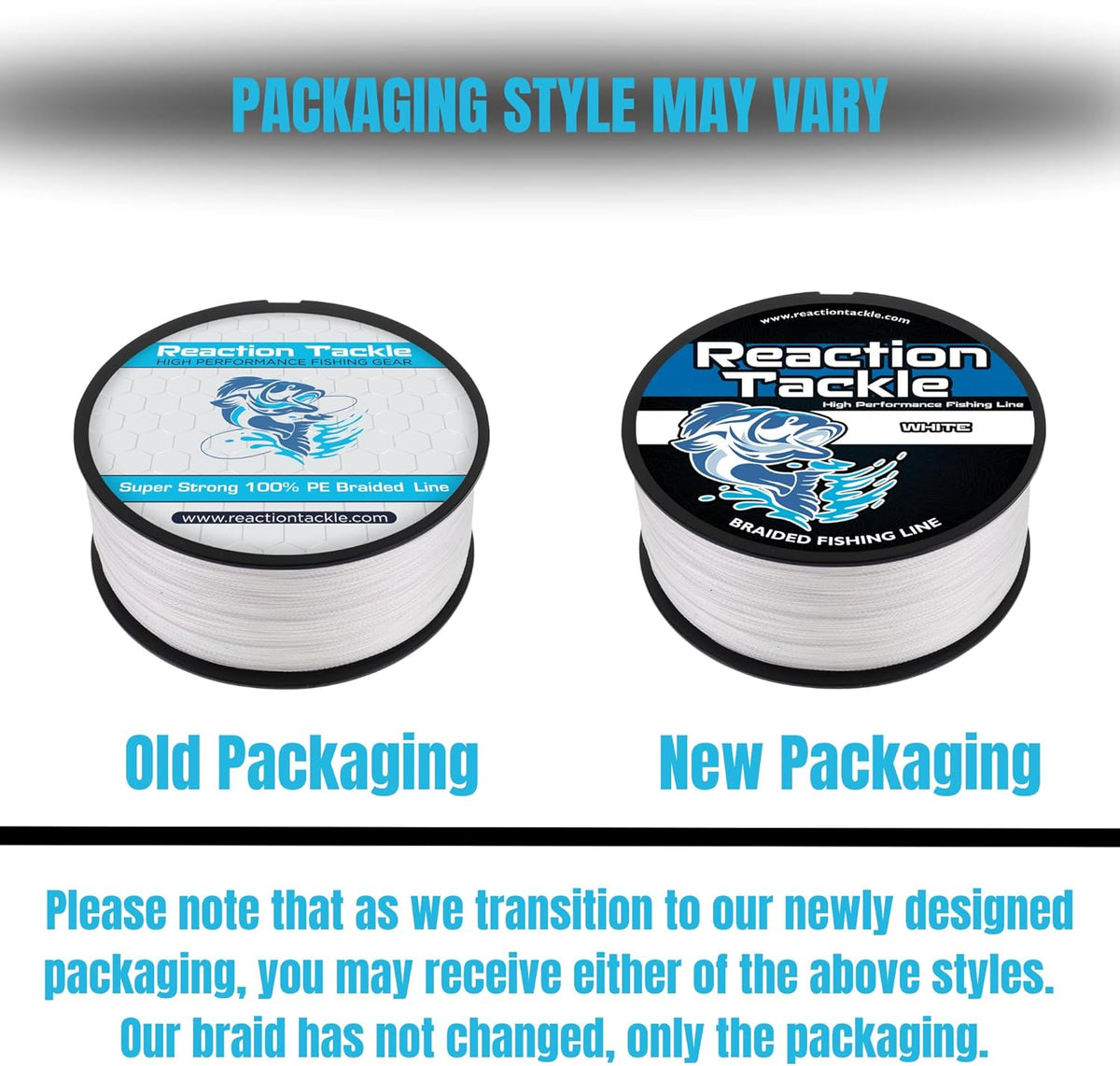 Reaction Tackle Braided Fishing Line - Pro Grade Performance for Freshwater & Saltwater - High Visibility Color