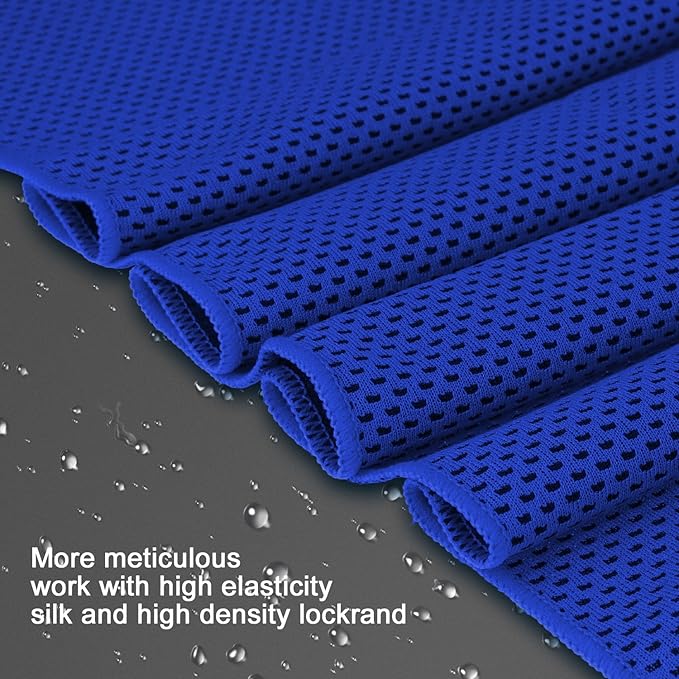 Cooling Towel 20 Pack (40"x12") Ice Towels, 160GSM Soft Breathable, Super Absorbent, Quick Cold Towel, for Bowling, Yoga, Travel, Camping, Golf, Football, Hiking, Outdoor Work