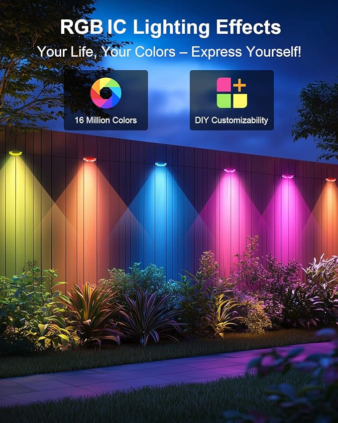 Permanent Outdoor Lights Pro,100ft RGB+IC Smart Outdoor Decor,App/Remote,Christmas,Halloween,Multi Scene Modes,IP67 Waterproof,Eaves Light with Daily & Holiday Party Decor,House Roof Lighting