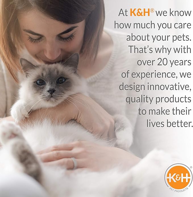 K&H Pet Products Small Animal Outdoor Heated Pad, Waterproof, Chew Resistant, Safety Listed, Indoor Outdoor Heater Warming Pad for Cat Houses, Rabbit Hutches, or Chick Brooders - 12 X 9in Tan 20W