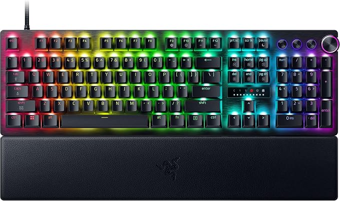 Razer Huntsman V3 Pro 8KHz Esports Gaming Keyboard, Analog Optical, Black | Gen-2 Analog Optical Switches, Rapid Trigger, Adjustable Actuation, Media Controls, PBT Keycaps