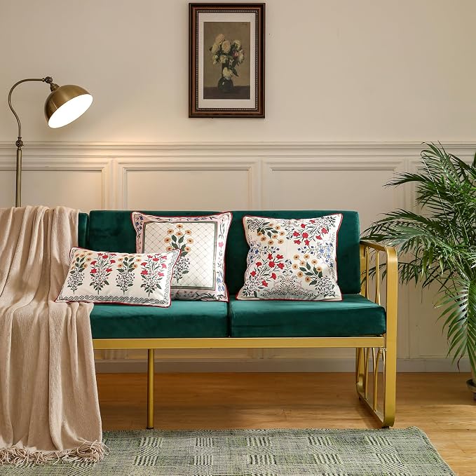 Designer Vintage Velvet Throw Pillow Cover,Set of 3-Bertina ABC | Pillow Cover,Concealed Zipper Design,Dragonfly Pattern,Sofas,Bedroom,Living Room,Lounge Chairs,All Season Home Decor