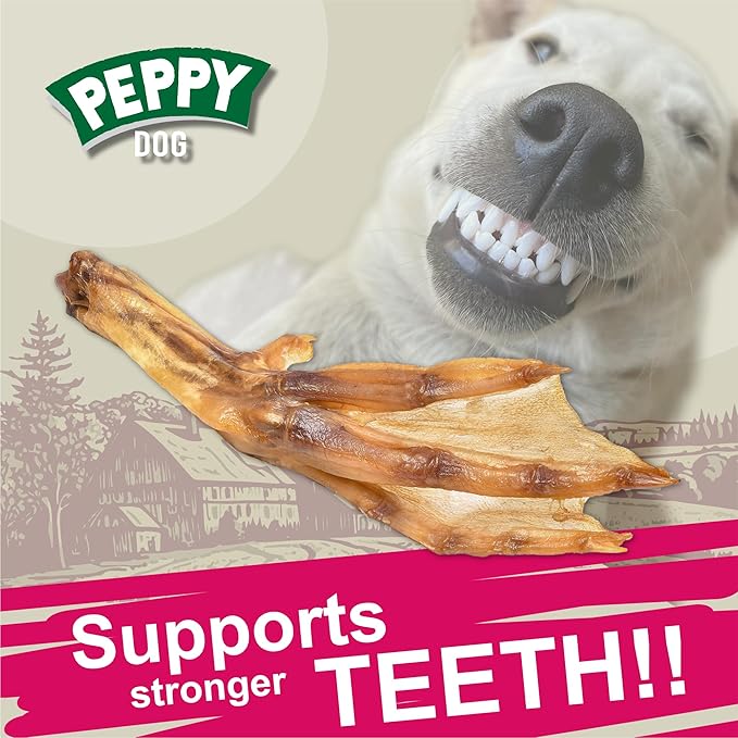 All Natural Duck Feet (7 oz, Approx. 10 pcs.) Dog Treats | Dehydrated for Freshness | Supports Joint Health with Glucosamine and Chondroitin | Promotes Dental Hygiene