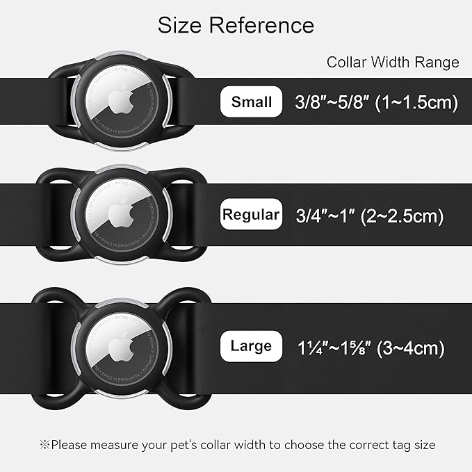 Waterproof Airtag Holder for Dog Collar, Soft Full-Body Protective Airtag Holder for Dog & Cat Collars, Ultra-Durable, Easy Installation, Lightweight Clear Airtag Case (Orange, Regular)