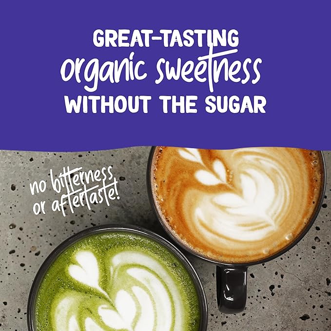 Pyure Organic Stevia Packets | Granulated Sugar Packets - White Sugar Substitute | Zero Carb, Zero Sugar, Zero Calorie Sweetener Packets | Plant-Based Stevia Packets for Keto Coffee | 40 Count
