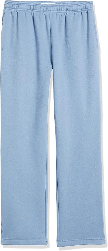Amazon Essentials Men's Relaxed Straight Leg Fleece Open Bottom Sweatpant (Available in Big & Tall)