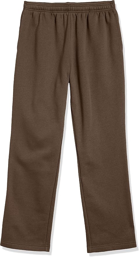 Amazon Essentials Men's Relaxed Straight Leg Fleece Open Bottom Sweatpant (Available in Big & Tall)