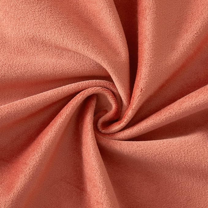 18x18 Throw Pillow Covers Decorative Velvet Cushion Covers Set of 2,Apricot | Soft Pillow Cases with Invisible Zipper for Modern Couch Sofa Bed Living Room Bedroom Home Decor