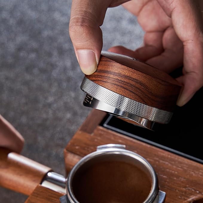 Breville Espresso Machine Accessories Kit 54mm Coffee Tamper Set Includes Distributor, Tamper, WDT Tool, Dosing Funnel, Knock Box, and Puck Screen