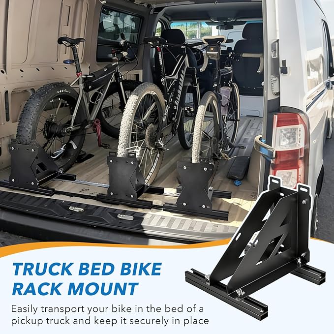 Heavy Duty Motorcycle & Bike Wheel Chock Stand, Adjustable Range for 1" to 4.3" Width Tires, Dual-Use Parking Rack for Garage Storage Pickup Truck Fit for Most Tire Size 16"-29" Wheels