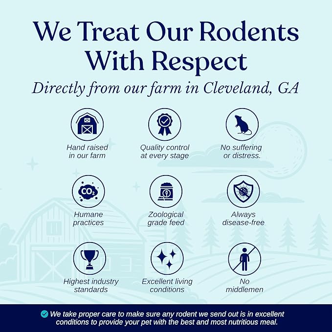 MiceDirect Frozen Pinkie Rat Food for Corn, Rat, King Snakes & Other repitles. (20 Count)