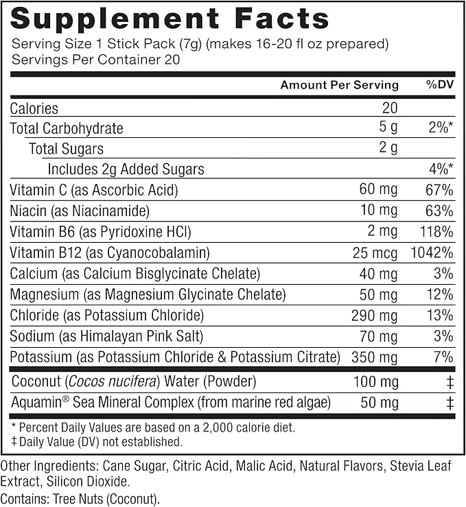 FORCE FACTOR Liquid Labs Electrolytes Powder, Hydration Packets to Make Electrolyte Water with 5 Essential Electrolytes, Vitamins, and Antioxidants, Tropical Fruit Flavor, 40 Stick Packs, 2-Pack