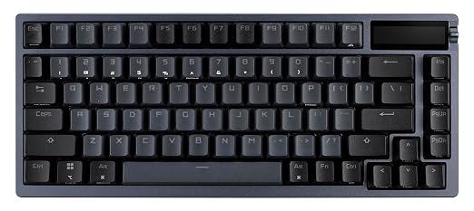 ASUS ROG Azoth Wireless Mechanical Gaming Keyboard – 75% TKL, Tri-Mode Connectivity, Hot Swappable Pre-lubed ROG NX Storm Clicky Switches, PBT Keycaps, RGB, OLED Display, PC/Mac Support - Black