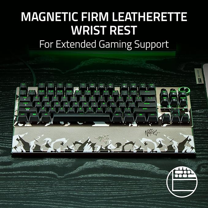 Razer Huntsman V3 Pro TKL 8KHz Esports Gaming Keyboard, Niko Edition | Analog Optical Switches Gen 2, Razer Snap Tap, Rapid Trigger, Adjustable Actuation, Media Controls