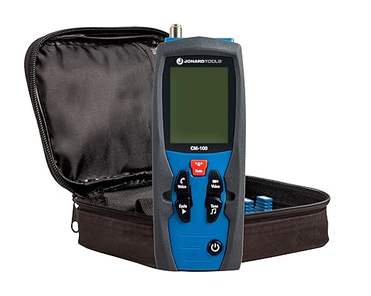 Jonard Tools CM-100 Cable Mapper Pro with 8 Network and 8 Coax Cable Identifiers, Black