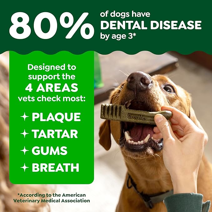 Greenies Veterinarian-Recommended Adult Natural Dental Dog Treats Petite Size, Variety Pack Flavor, (3) 12 oz. Packs, 60 Count