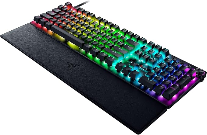 Razer Huntsman V3 Pro 8KHz Esports Gaming Keyboard, Analog Optical, Black | Gen-2 Analog Optical Switches, Rapid Trigger, Adjustable Actuation, Media Controls, PBT Keycaps