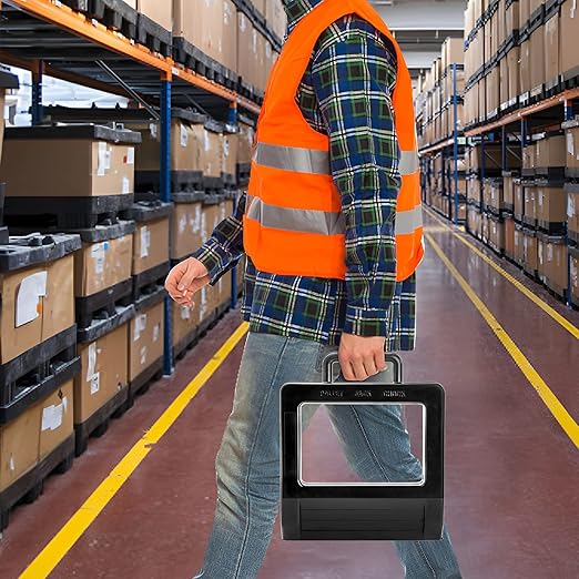 Yesland 2 Pack Rubber Pallet Jack Chock, 14.2 x 11.5 x 2 Inch Heavy Duty Pallet Truck Stopper Black Wheel Stop Chock for Truck Pallet Jack