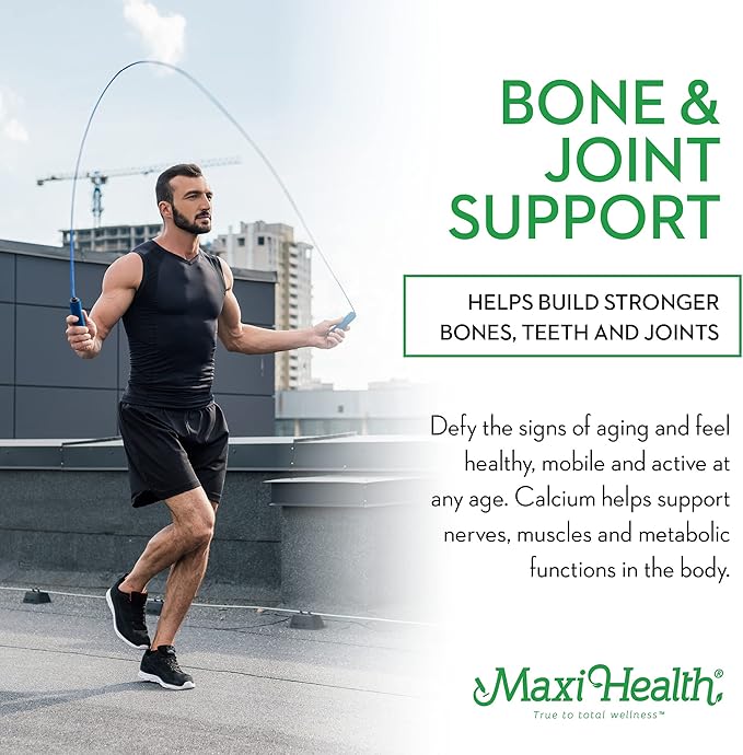 Maxi Health Calcium Magnesium Supplement with Vitamin D3 and Boron - Kosher Bone Health & Nighttime Formula, Calcium Citrate CalMag & Vitamin D (180 Tablets)