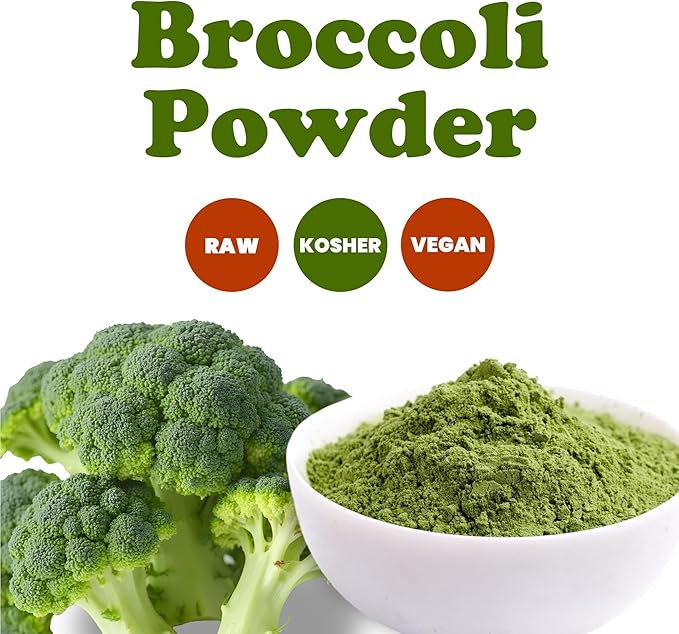 Food to Live Broccoli Powder, 5 Pounds – Nutrient-Rich Green Superfood for Smoothies, Shakes and Cooking, High in Fiber, Vitamins and Antioxidants, Vegan, Kosher, Bulk