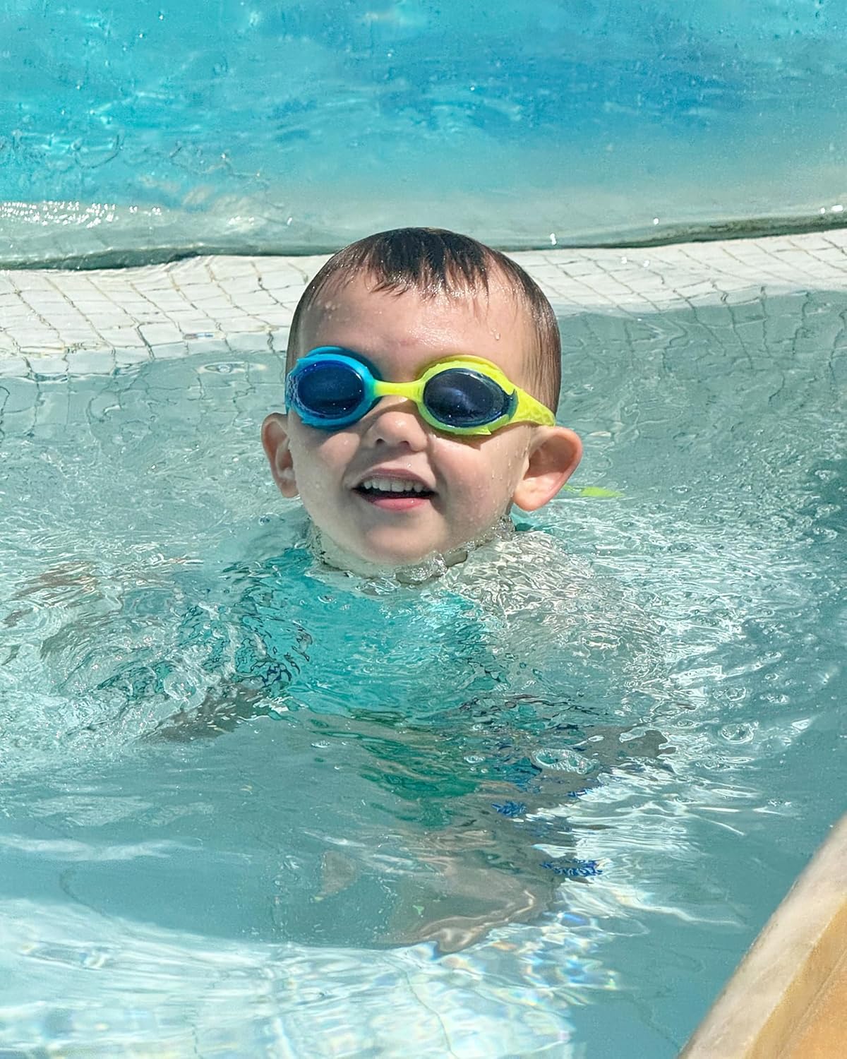 OutdoorMaster Kids Swim Goggles - Quick Adjustable Strap, Comfortable Fit | 2-Pack Set