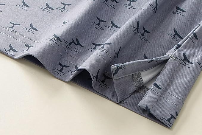 Mens Golf Shirts Quick Dry Moisture Wicking Casual Short Sleeve Performance Athletic Print Collared Stylish Men Polo Shirt