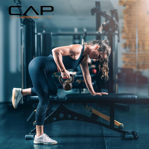 CAP Barbell Cast Iron Kettlebell - Durable Coated Finish, Available in Multiple Weights & Sets