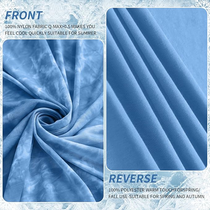 Guohaoi Cooling Blanket for Hot Sleepers and Night Sweats 90"x108" King | Arc-Chill Q-Max >0.5 Cool Fiber,100% Oeko-Tex Certified Lightweight Summer Blanket for Travel/Outdoor Ultra Cold Breathable