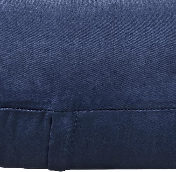 Thmyo 4-Pack 100% Cotton Comfortable Solid Decorative Throw Pillow Case Square Cushion Cover Pillowcase Sublimation Blank Pillow Covers Christmas DIY Throw Pillowcase(20x20inch/50x50cm,Midnight Blue)