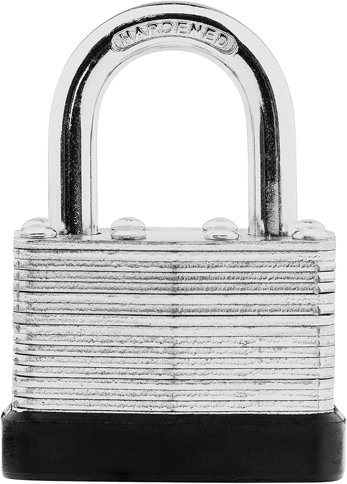 12-Pack Keyed Alike Laminated Steel Padlocks Keys, 1-3/4" Wide, Heavy Duty Pad Lock Set with Same Keys