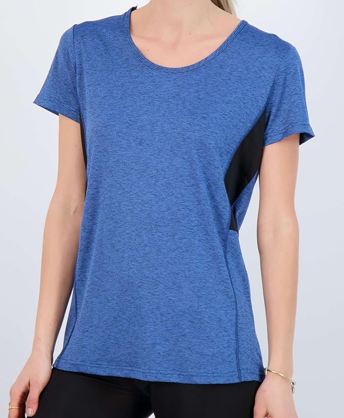5 Pack Women's Dry Fit Short Sleeve Athletic Gym Workout Running Tops | Available in Plus Size, Exercise, Sports, Fitness, Quick Dry, Cooling, Moisture Wicking, Loose Basic Tees, Yoga, Pilates