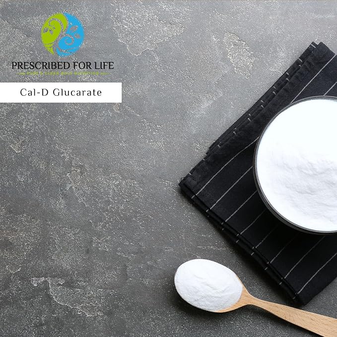 Prescribed for Life Calcium D Glucarate Powder, Pure CDG Fine Powder, USP Grade, Vegan, Gluten Free, Non GMO (25kg / 55lb)