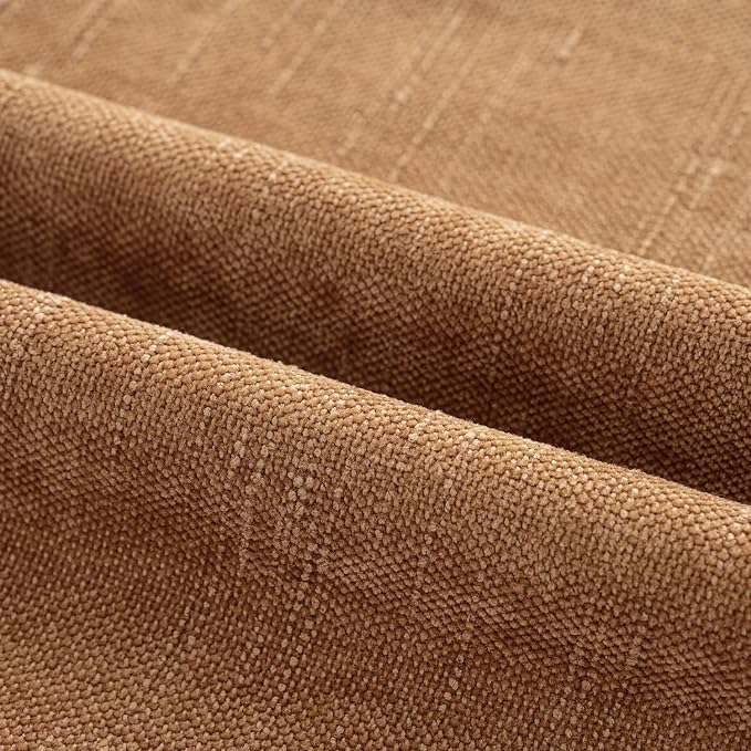 MIULEE 12x20 Inch Lumbar Textured Chenille Throw Pillow Covers Brown | Pack of 2 Decorative Soft Throw Pillows, Solid Textured Cushion Covers, Modern Home Decor for Couch Sofa Bedroom Living Room