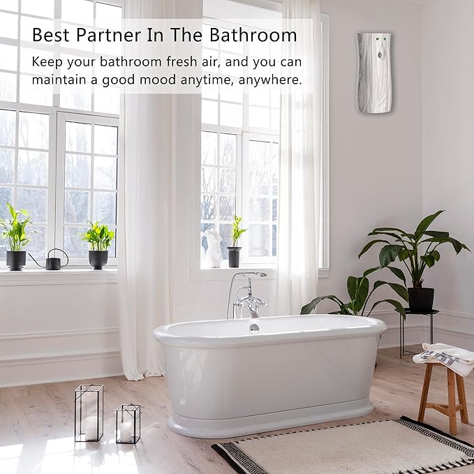 4 Pack Automatic Air Freshener Dispenser with Remote Control – Wall Mounted or Free Standing Battery Operated Scent Spray Dispenser for Home, Office, Bathroom (BHW, Standard)