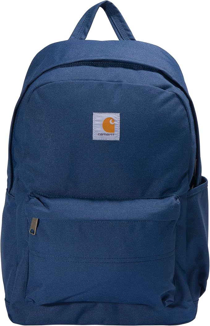 Carhartt 21L Classic Laptop Backpack, Durable Water-Resistant Pack with Laptop Sleeve, Blue