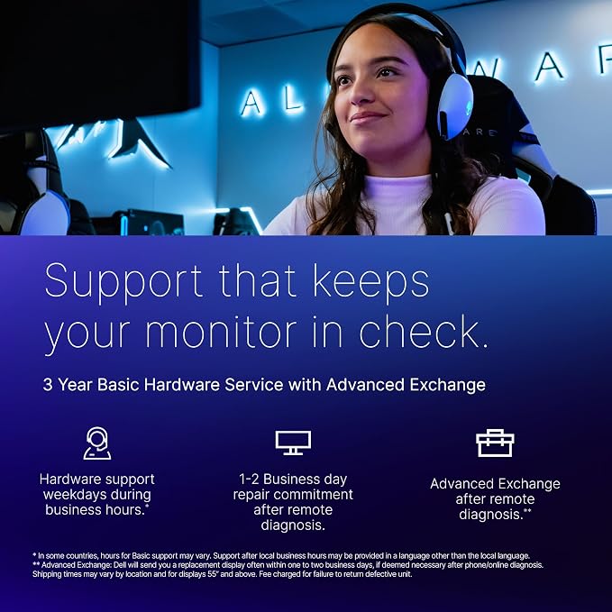 Alienware 24 Gaming Monitor AW2525HM, FHD IPS Panel, 320Hz, 0.5ms, G-SYNC | FreeSync Premium, 400 Nit Brightness, 1000:1 Contrast, 99% sRGB, Anti-Glare, USB Hub, Height Tilt Swivel, VESA 100x100